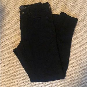 Black high-rise skinny jeans